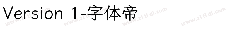 Version 1字体转换